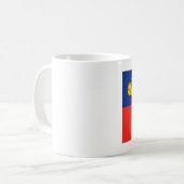 Liechtenstein-Flagge Kaffeetasse (Vorderseite Links)