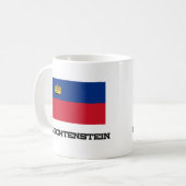 Liechtenstein-Flagge Kaffeetasse (Vorderseite Links)