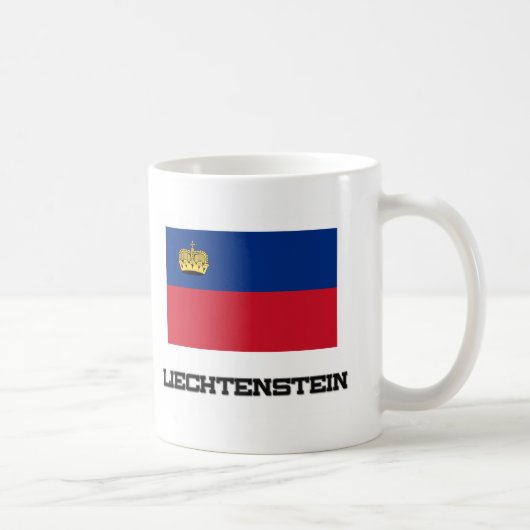 Liechtenstein-Flagge Kaffeetasse (Rechts)