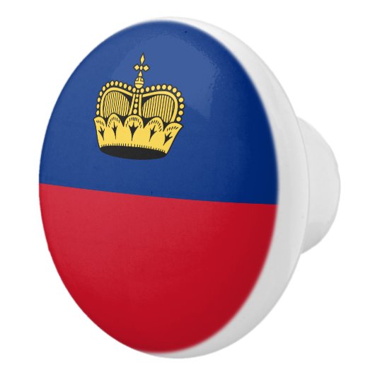 Liechtenstein-Flagge Keramikknauf (Rechts)