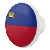 Liechtenstein-Flagge Keramikknauf (Rechts)
