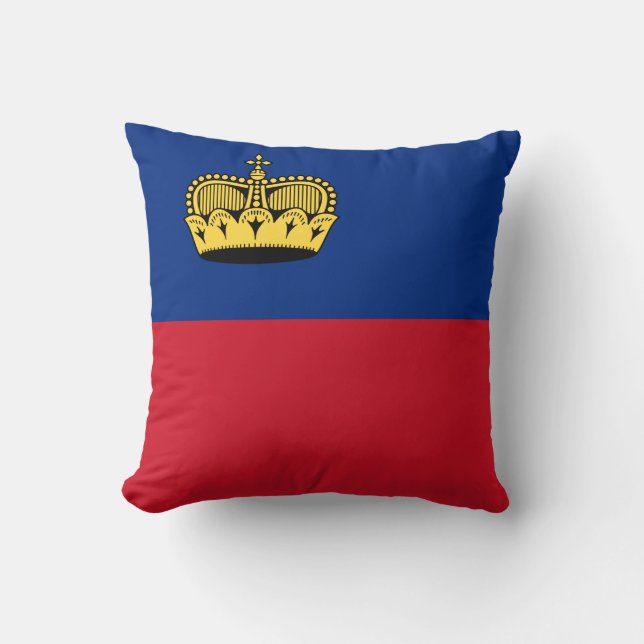 Liechtenstein-Flagge Kissen (Vorderseite)