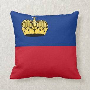 Liechtenstein-Flagge Kissen