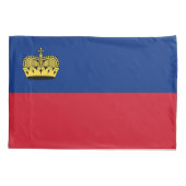 Liechtenstein-Flagge Kissenbezug (Rückseite)
