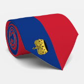 Liechtenstein-Flagge Krawatte (Gerollt)