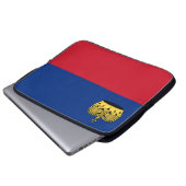 Liechtenstein-Flagge Laptopschutzhülle (Vorne Knopf)