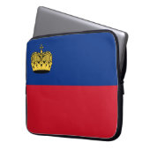 Liechtenstein-Flagge Laptopschutzhülle (Vorderseite Links)