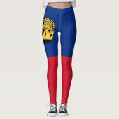 Liechtenstein-Flagge Leggings (Vorderseite)