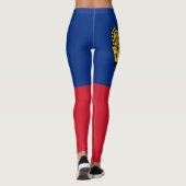 Liechtenstein-Flagge Leggings (Rückseite)