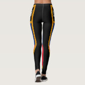 Liechtenstein-Flagge Leggings (Rückseite)