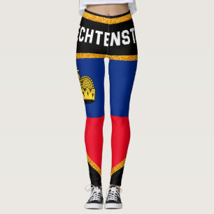 Liechtenstein-Flagge Leggings