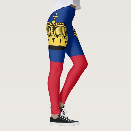 Liechtenstein-Flagge Leggings (Rechts)