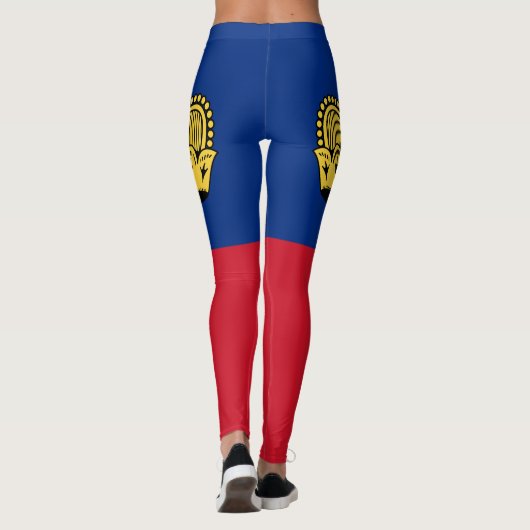 Liechtenstein-Flagge Leggings (Rückseite)