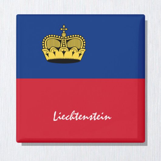 Liechtenstein - Flagge / Liechtenstein - Reisen /  Magnet