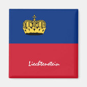 Liechtenstein - Flagge / Liechtenstein - Reisen /  Magnet (Vorne)