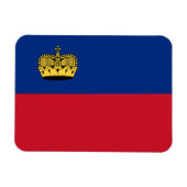 Liechtenstein-Flagge Magnet (Horizontal)