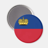 Liechtenstein-Flagge Magnet (Vorderseite/Rückseite)