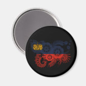 Liechtenstein-Flagge Magnet (Vorderseite/Rückseite)