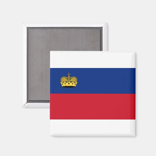 Liechtenstein-Flagge Magnet (Vorderseite/Rückseite)