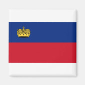 Liechtenstein-Flagge Magnet (Vorne)