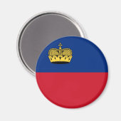 Liechtenstein-Flagge Magnet (Vorderseite/Rückseite)