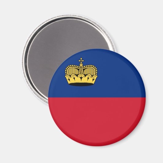 Liechtenstein-Flagge Magnet (Vorderseite/Rückseite)