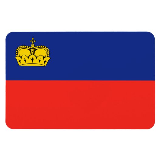 Liechtenstein-Flagge Magnet (Horizontal)