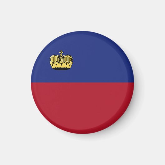 Liechtenstein-Flagge Magnet (Vorne)
