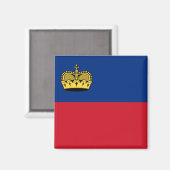 Liechtenstein-Flagge Magnet (Vorderseite/Rückseite)