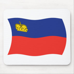 Liechtenstein-Flagge-Mauspad Mousepad