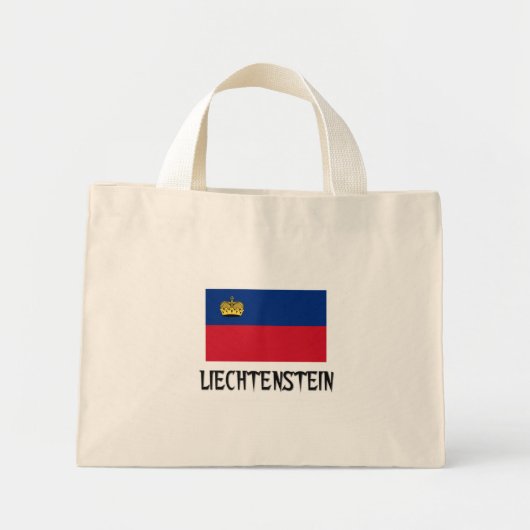 Liechtenstein-Flagge Mini Stoffbeutel (Vorne)