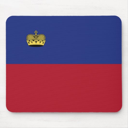 Liechtenstein-Flagge Mousepad (Vorne)