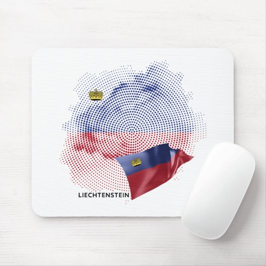 Liechtenstein-Flagge Mousepad (Mit Mouse)