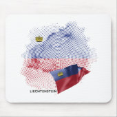 Liechtenstein-Flagge Mousepad (Vorne)