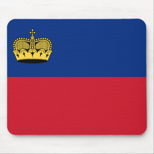 Liechtenstein-Flagge Mousepad