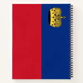 Liechtenstein-Flagge Notizblock (Rückseite)