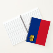 Liechtenstein-Flagge Notizblock (Innenseite)
