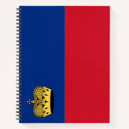 Liechtenstein-Flagge Notizblock