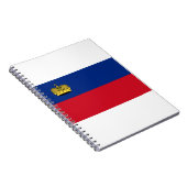 Liechtenstein-Flagge Notizblock (Rechte Seite)