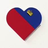 Liechtenstein-Flagge Notizblock (Rückseite)