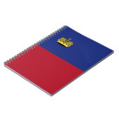 Liechtenstein-Flagge Notizblock (Linke Seite)