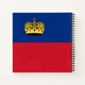 Liechtenstein-Flagge Notizbuch (Rückseite)