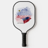 Liechtenstein-Flagge Pickleball Schläger (Vorderseite)