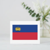 Liechtenstein-Flagge Postkarte (Stehend Vorderseite)