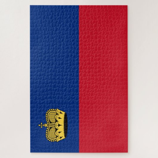 Liechtenstein-Flagge Puzzle (Vertikal)