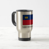 Liechtenstein-Flagge Reisebecher (Vorderseite Links)