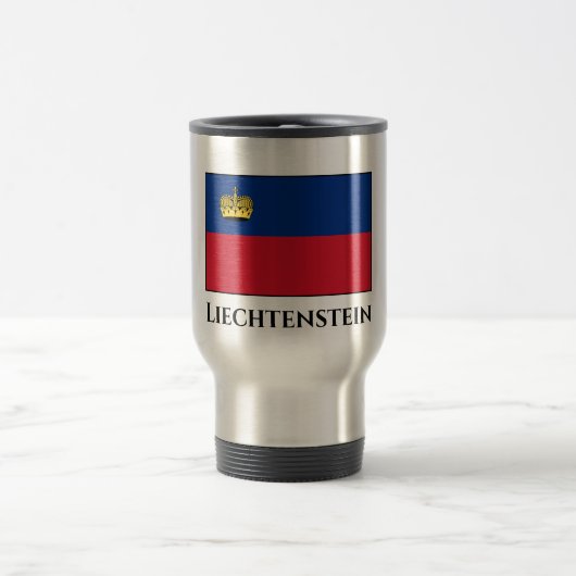 Liechtenstein-Flagge Reisebecher (Mittel)