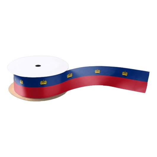 Liechtenstein-Flagge Satinband (Spule)
