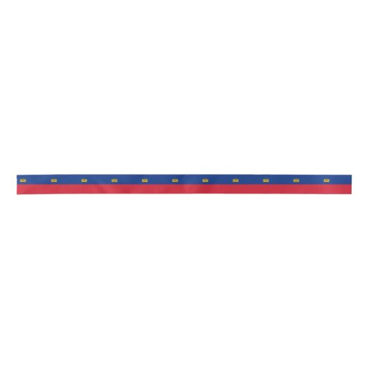 Liechtenstein-Flagge Satinband (Vorderseite)
