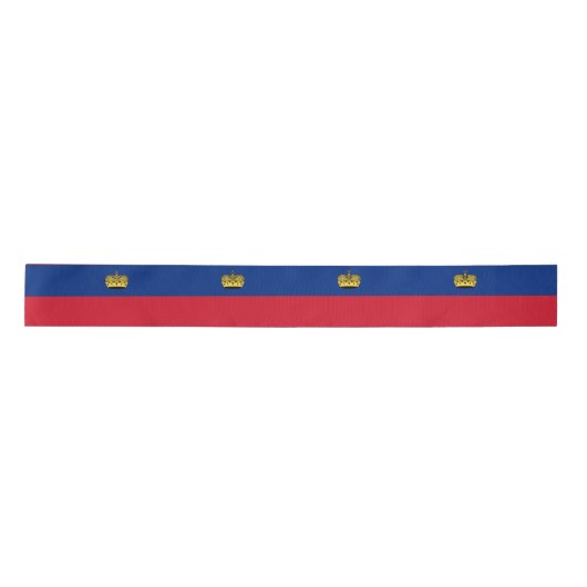 Liechtenstein-Flagge Satinband (Vorderseite)